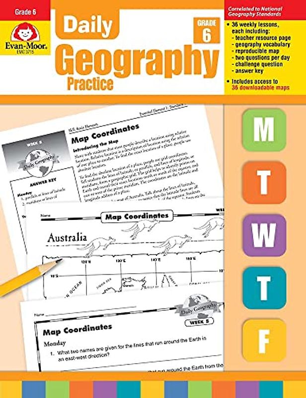 Daily Geography Practice: Grade 6 [With Transparencies]