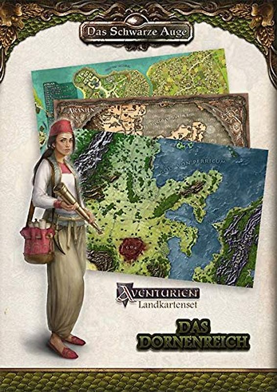 Landkartenset Das Dornenreich (Das Schwarze Auge - Zubehör)