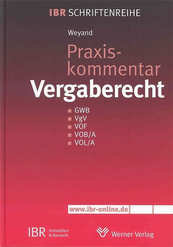 Praxiskommentar Vergaberecht