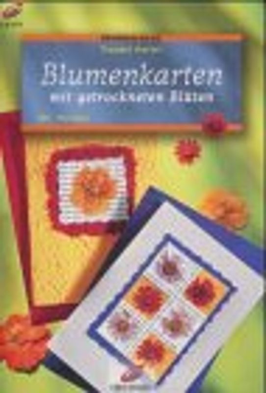 Blumenkarten mit getrockneten Blüten. Mit Vorlagen