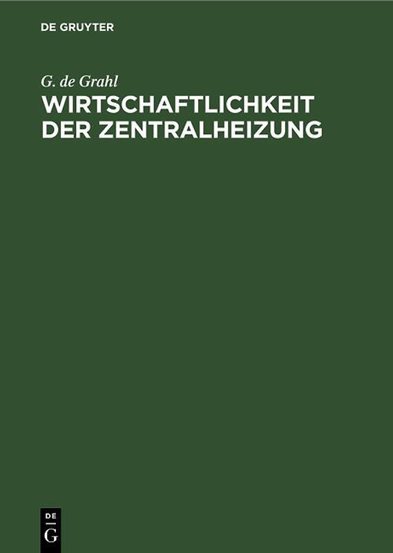 Wirtschaftlichkeit der Zentralheizung
