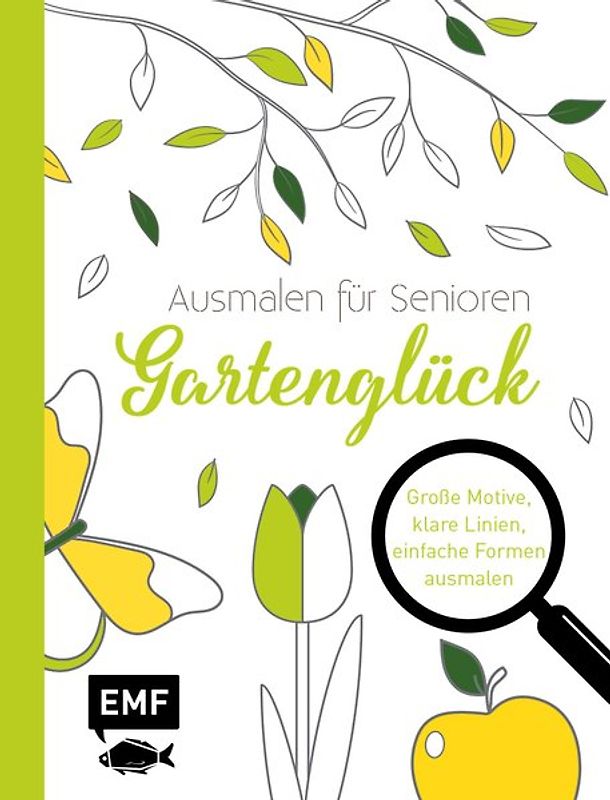 Ausmalen für Senioren – Gartenglück