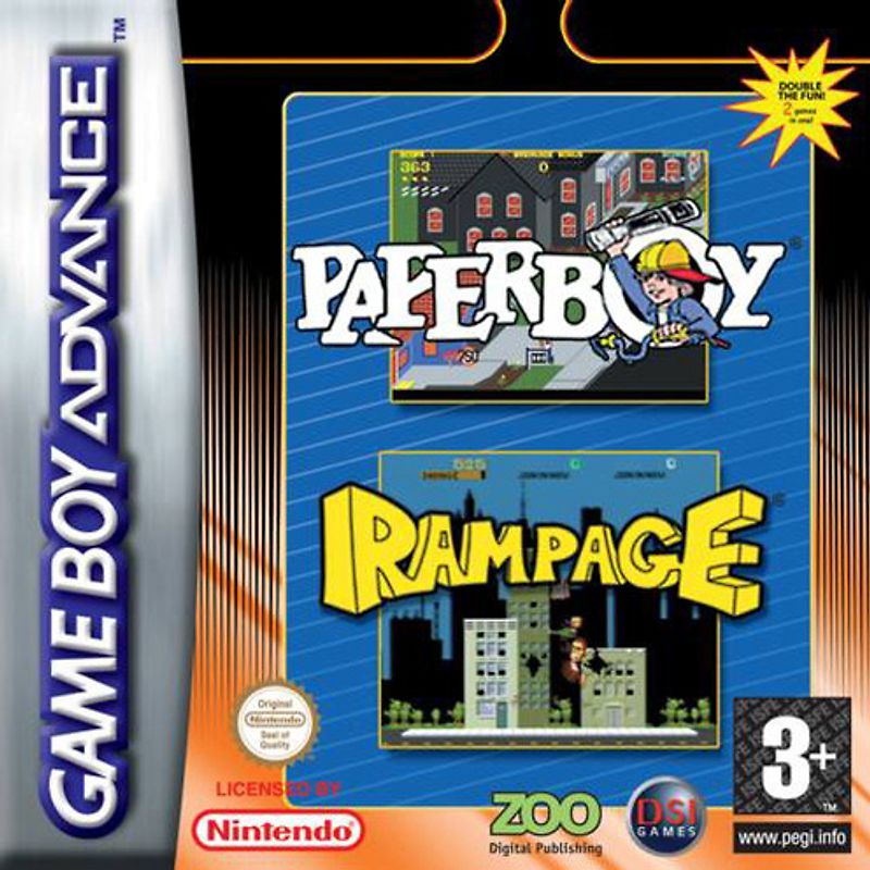 Compilation - Paper Boy/Rampage Nintendo Game Boy Advance