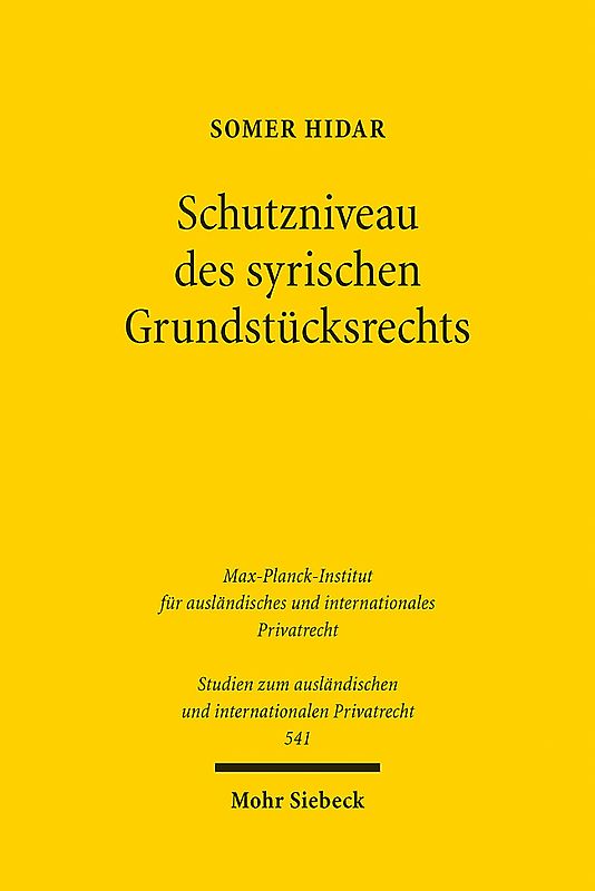 Schutzniveau des syrischen Grundstücksrechts