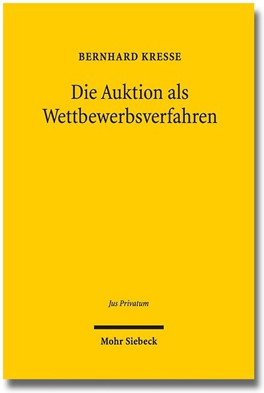 Die Auktion als Wettbewerbsverfahren