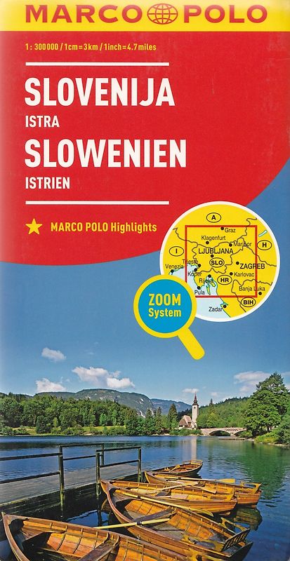 MARCO POLO Länderkarte Slowenien, Istrien 1:300.000
