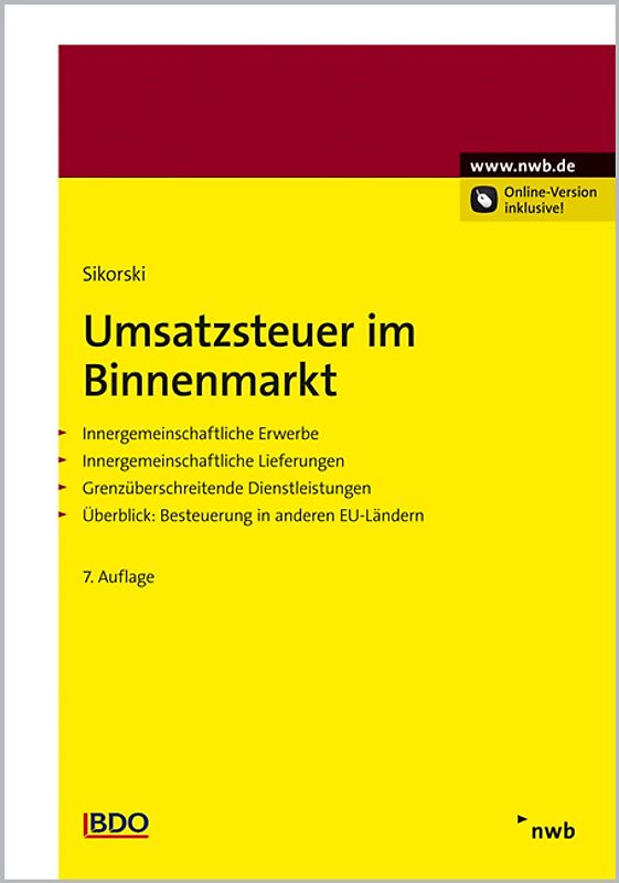 Umsatzsteuer im Binnenmarkt