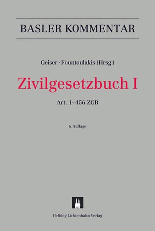 Zivilgesetzbuch I