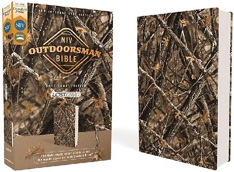 Niv, Outdoorsman Bible, Lost Camo Edition, Leathersoft, Red Letter Edition, Comfort Print