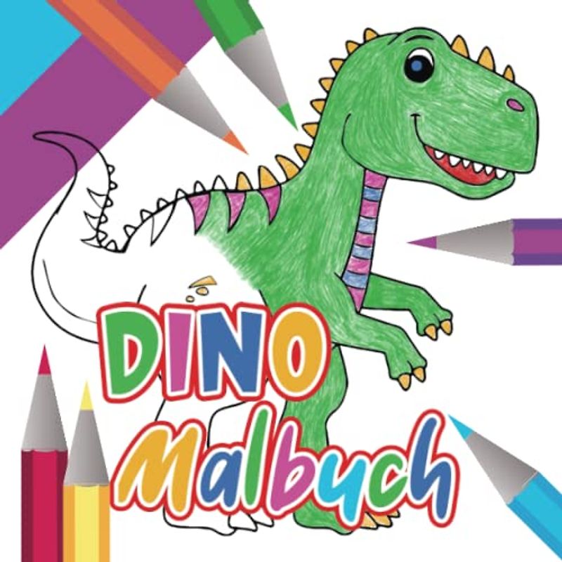 Dino Ausmalbuch für Kinder: Dinosaurier Malbuch