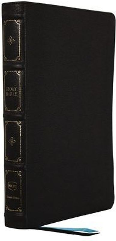 Nkjv, Large Print Thinline Reference Bible, Blue Letter, MacLaren Series, Leathersoft, Black, Comfort Print