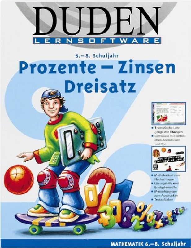 DUDEN Lernsoftware: Mathematik - Prozente, Zinsen, Dreisatz MacOS