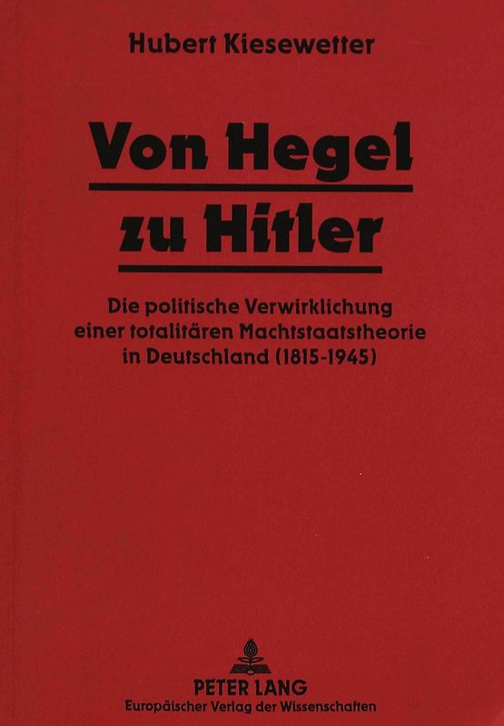 Von Hegel zu Hitler