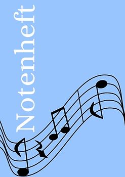 Notenheft: DIN A4 Notenlinienheft | 100 Seiten mit 12 Notenzeilen / Systeme pro Blatt | Papier 90g/m² | Musikheft mit Notenlinien