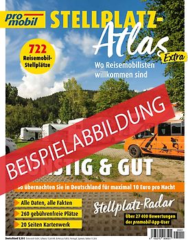 promobil Stellplatz-Atlas 01/2026 Deutschlands schöner Süden