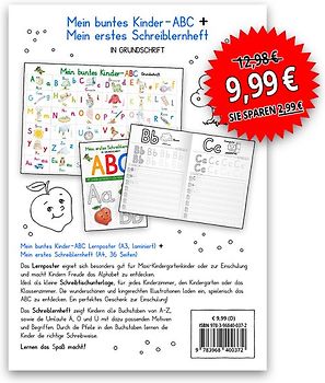 Mein buntes Kinder-ABC-Set in Grundschrift