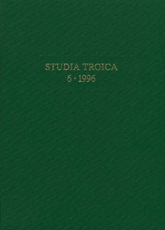 Studia Troica. Archäologie einer Landschaft. 1996