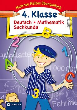 Matrose Maltes Übungsblock Deutsch/Mathematik/Sachkunde 4. Klasse