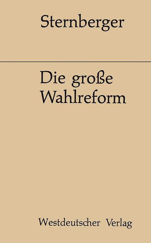 Die große Wahlreform