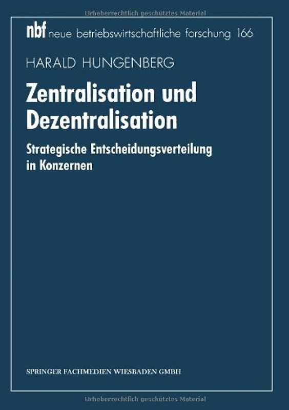 Zentralisation und Dezentralisation