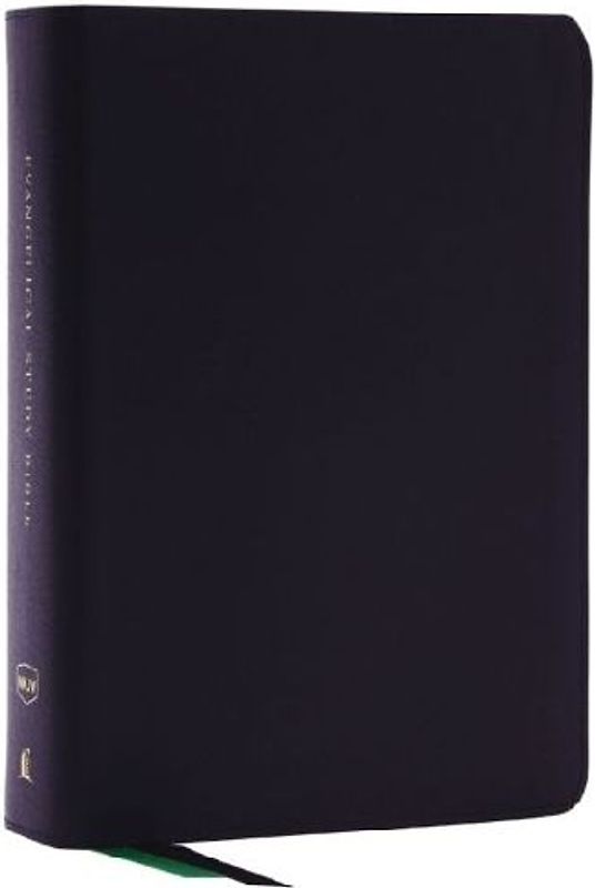 Evangelical Study Bible: Christ-centered. Faith-building. Mission-focused. (NKJV, Black Bonded Leather, Red Letter, Large Comfort Print)