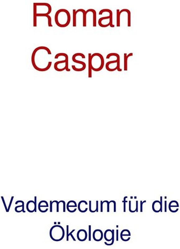 Vademecum für die Ökologie