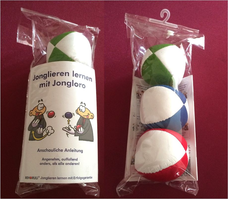 3 Bälle & Jonglier-Anleitung