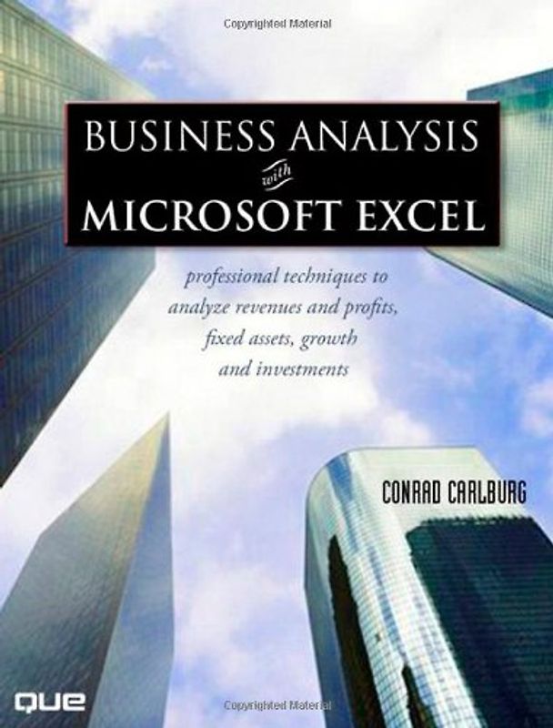 Business Analysis with Microsoft Excel