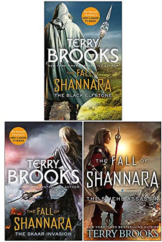 Terry Brooks Fall of Shannara Series 3 Books Collection Set (The Black Elfstone, The Skaar Invasion, The Stiehl Assassin)