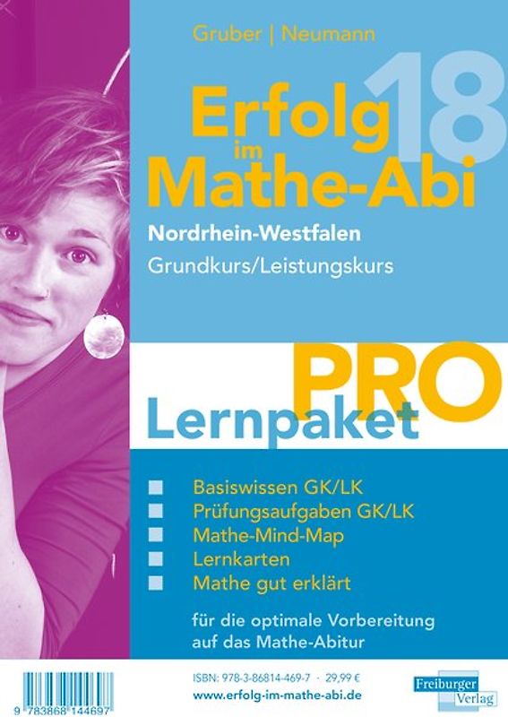 Erfolg im Mathe-Abi 2018 NRW Lernpaket 'Pro' Grund- und Leistungskurs. mit der Original Mathe-Mind-Map