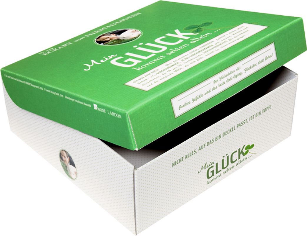 Mein Glück kommt selten allein...: Glücksbox enthält ein Tagebuch, Postkartenset, Tasse, Tee und CD in Einsteckhülle - Eckart von Hirschhausen