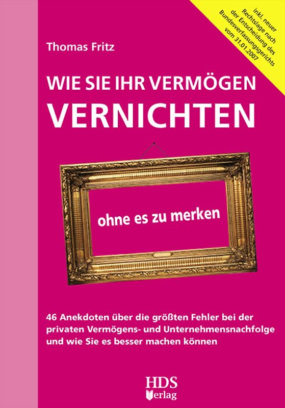 Wie Sie Ihr Vermögen vernichten