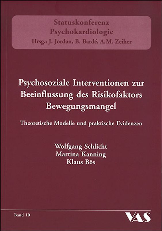 Psychosoziale Interventionen zur Beeinflussung des Risikofaktors Bewegungsmangel