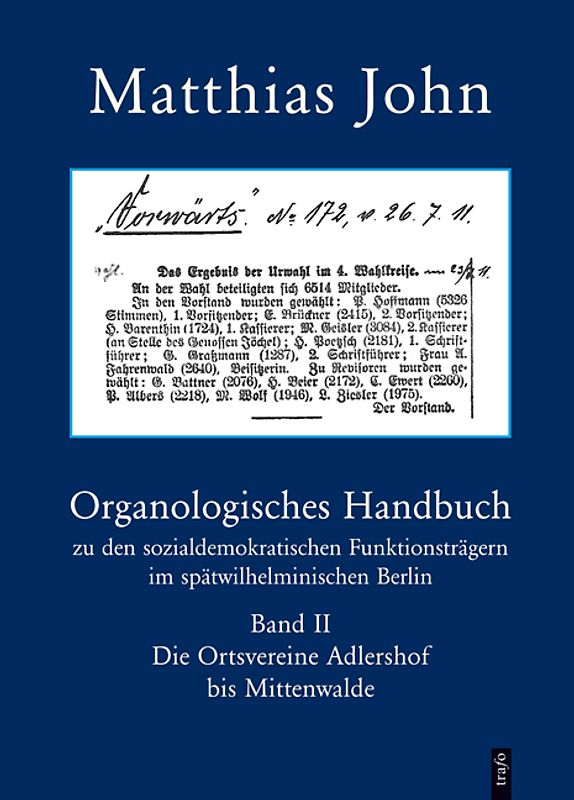 Organologisches Handbuch zu den sozialdemokratischen Funktionsträgern...