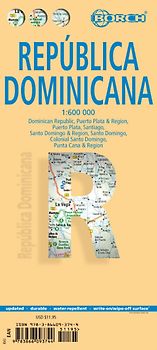 Dominican Republic, Dominikanische Republik, Borch map