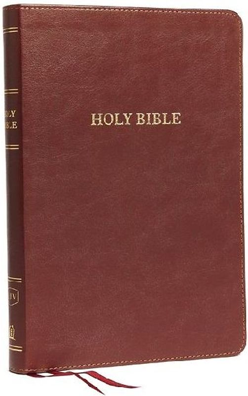 KJV, Thinline Bible, Large Print, Imitation Leather, Burgundy, Indexed, Red Letter Edition