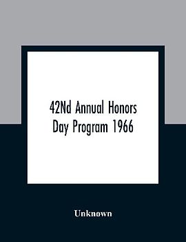 42Nd Annual Honors Day Program 1966