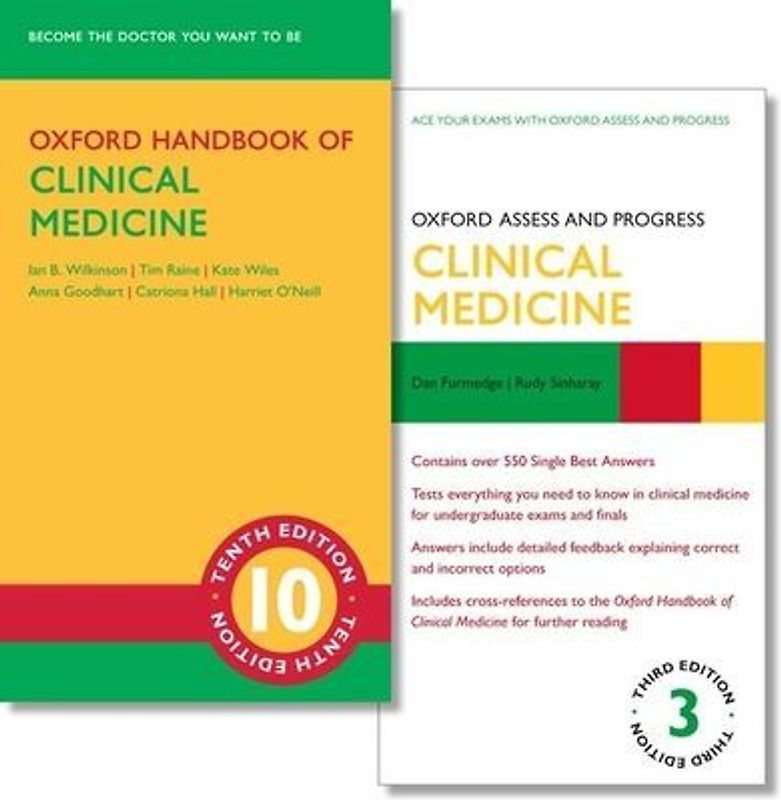 Oxford Handbook of Clinical Medicine 10th Edition and Oxford Assess and Progress Clinical Medicine 3rd Edition Set