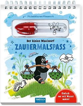 Trötsch Der kleine Maulwurf Zaubermalspaß mit Wasserstift Malblock