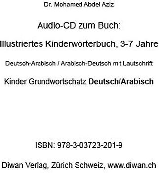 Audio CD zum Buch: „Illustriertes Kinderwörterbuch, D-A/A-D, 3-7 Jahre, 200 Wörter“