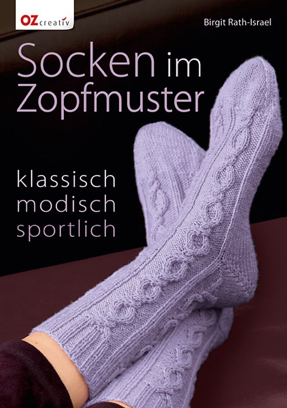 Socken im Zopfmuster. klassisch modisch sportlich