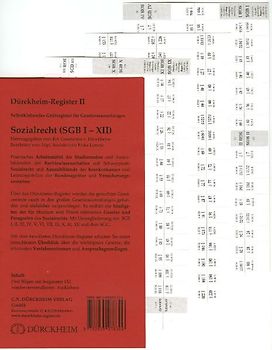 Sozialgesetze (SGB I-XII)-Aichberger Griffregister Nr. 306: 153 selbstklebende Griffregister