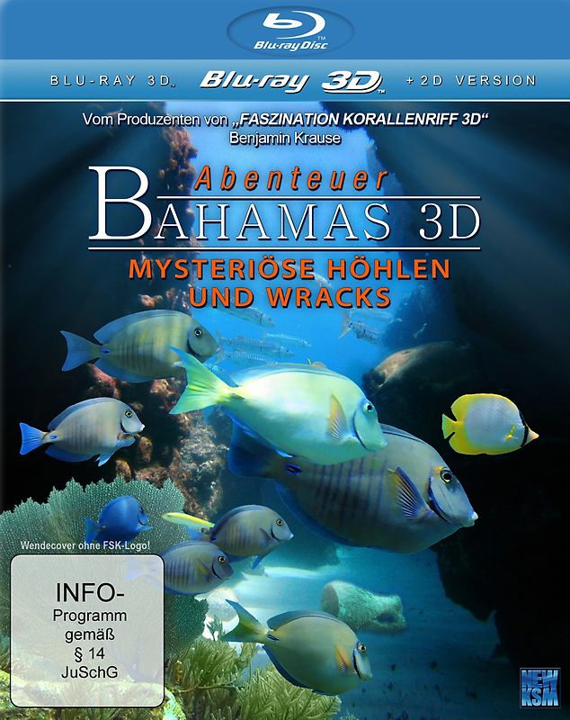 Abenteuer Bahamas 3D - Mysteriöse Höhlen und Wracks [3D] 3D Blu-ray Disc