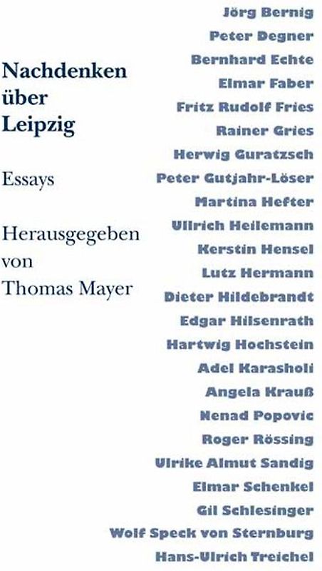 Nachdenken über Leipzig II
