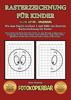 Wie man Emojis zeichnet 1 (mit Hilfe von Rastern) Rasterzeichnung für Kinder