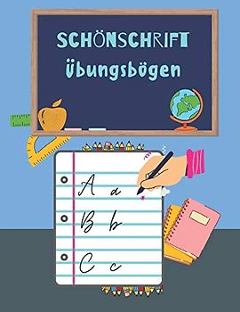 Schönschrift Übungsbogen: Handschrift Übungsheft für Kinder, Grundschule | 100 Übungsblätter, Ergänzung zum Schreibunterricht