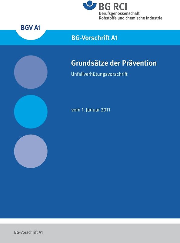DGUV Vorschrift 1 Grundsätze der Prävention