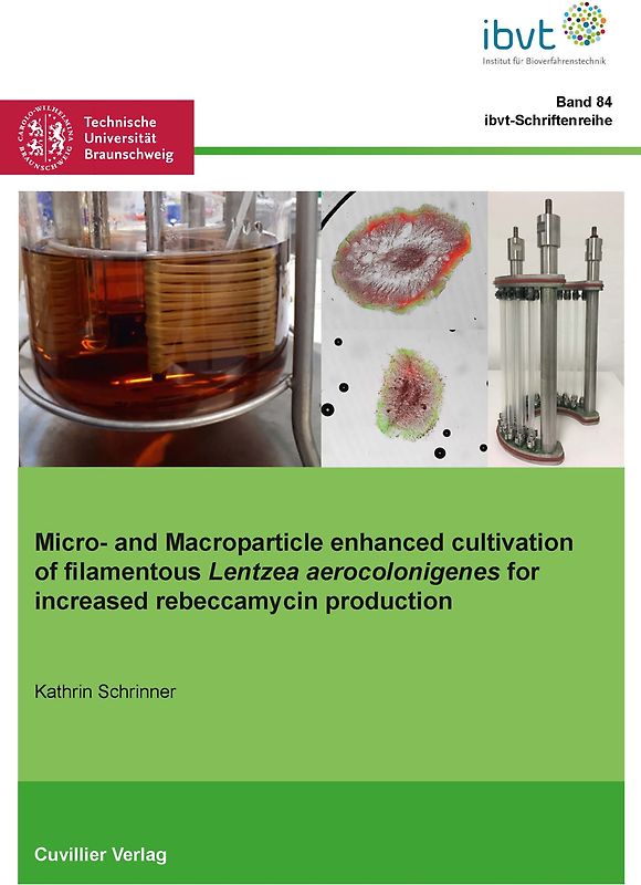 Micro- and Macroparticle enhanced cultivation of filamentous Lentzea aerocolonigenes for increased rebeccamycin production