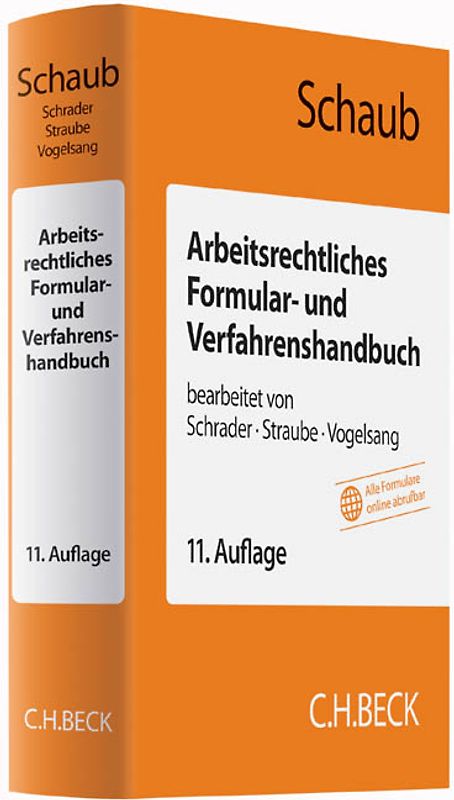 Arbeitsrechtliches Formular- und Verfahrenshandbuch