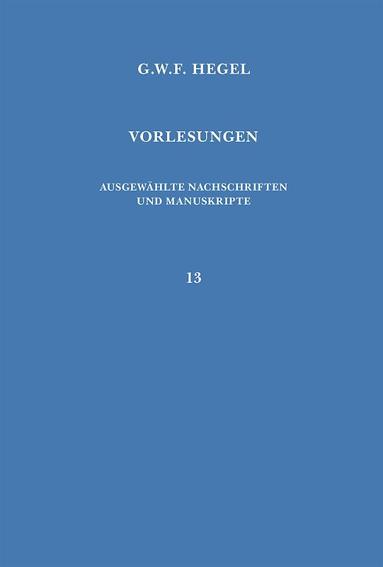 Vorlesungen über die Philosophie des Geistes